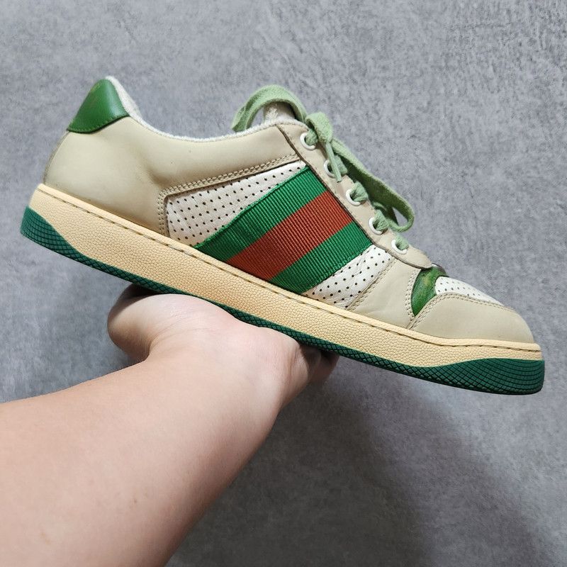 Gucci Gucci Screener Vintage Leather Sneakers for Men 0079 Size US 7 / EU 40 - 9 Thumbnail