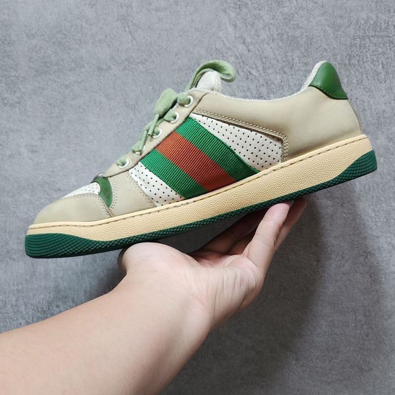Gucci Gucci Screener Vintage Leather Sneakers for Men 0079 Size US 7 / EU 40 - 8 Thumbnail