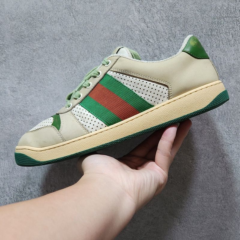 Gucci Gucci Screener Vintage Leather Sneakers for Men 0079 Size US 7 / EU 40 - 10 Thumbnail