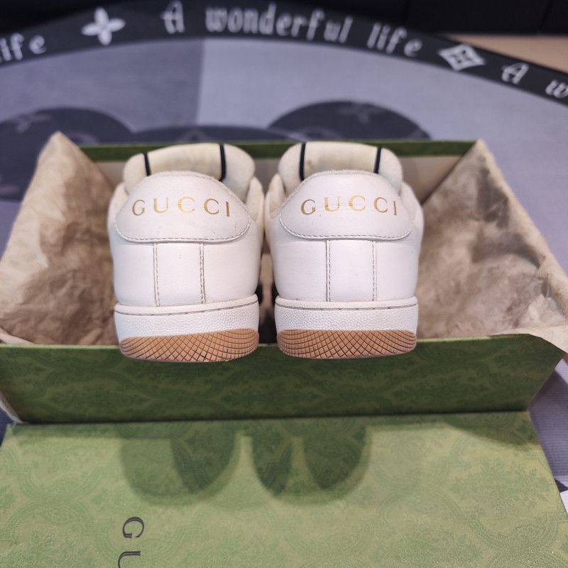 Gucci Gucci Screener Denim Fashion Sneakers for Men 0079 Size US 6.5 / EU 39-40 - 3 Thumbnail