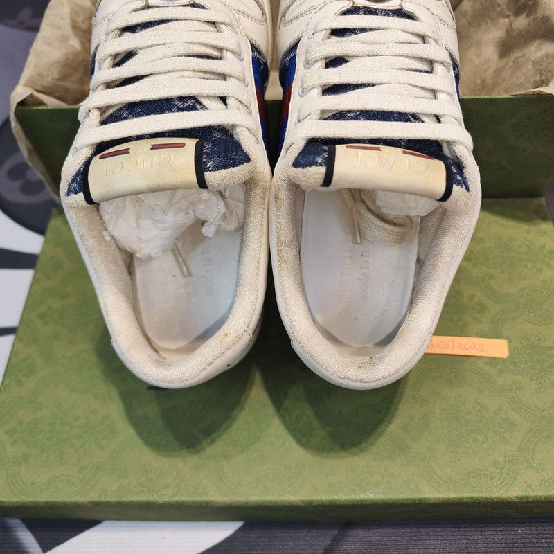 Gucci Gucci Screener Denim Fashion Sneakers for Men 0079 Size US 6.5 / EU 39-40 - 11 Thumbnail