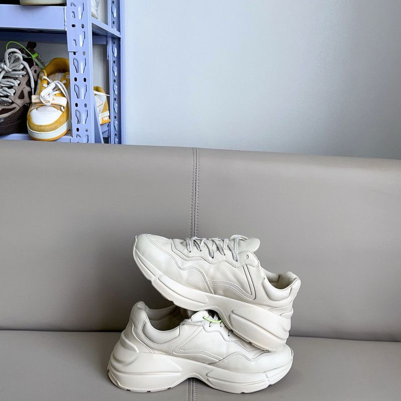 Gucci Gucci Rhyton Leather Lip Print Low-Top Sneakers 0079 Size US 8 / EU 41 - 7 Thumbnail