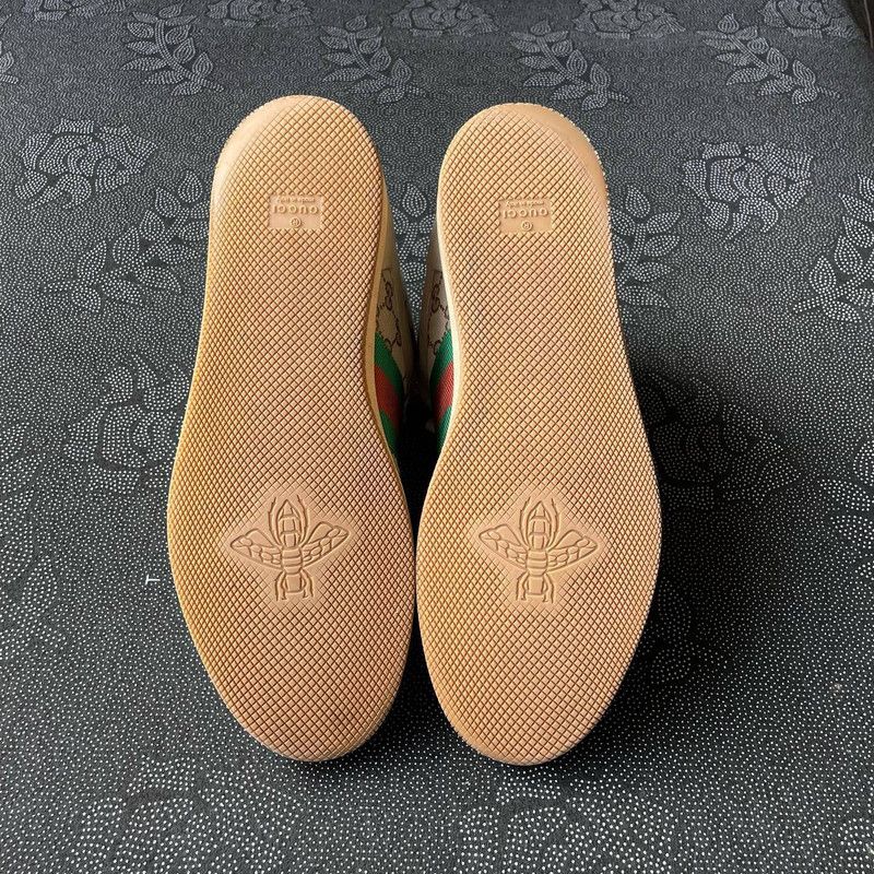 Gucci GUCCI Screener Vintage Leather Sneakers for Men 0079 Size US 10.5 / EU 43-44 - 4 Thumbnail