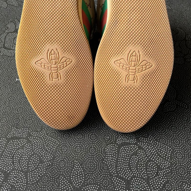 Gucci GUCCI Screener Vintage Leather Sneakers for Men 0079 Size US 10.5 / EU 43-44 - 5 Thumbnail