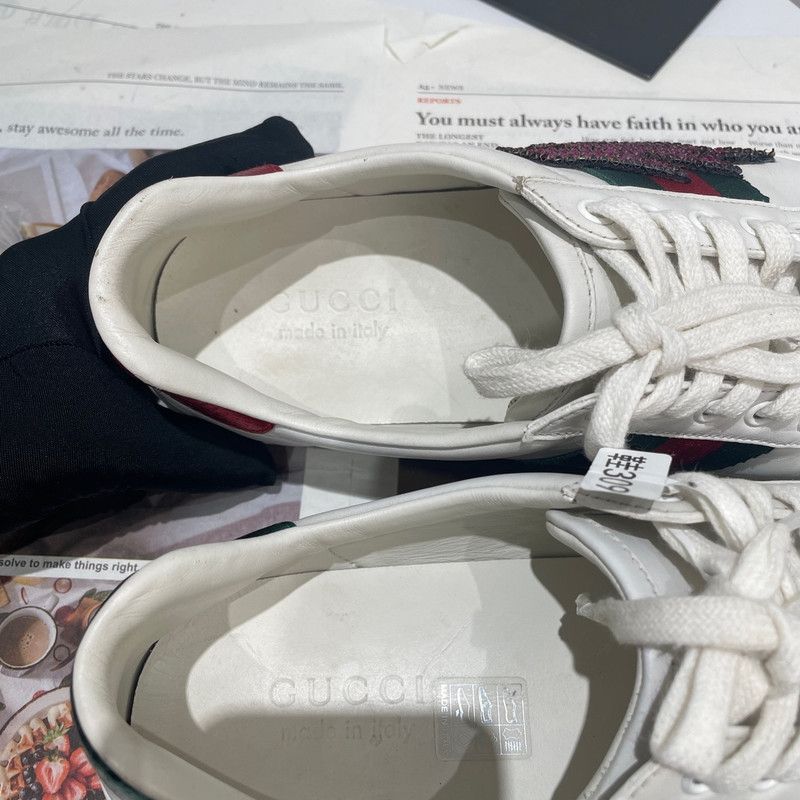 Gucci Gucci Ace Leather Sneakers for Men 0079 Size US 8 / EU 41 - 4 Thumbnail