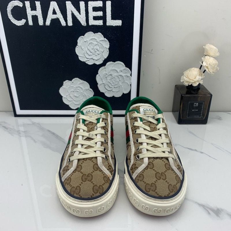Gucci Gucci Tennis 1977 Canvas Low-Top Sneakers 0079 Size US 6.5 / EU 39-40 - 2 Thumbnail