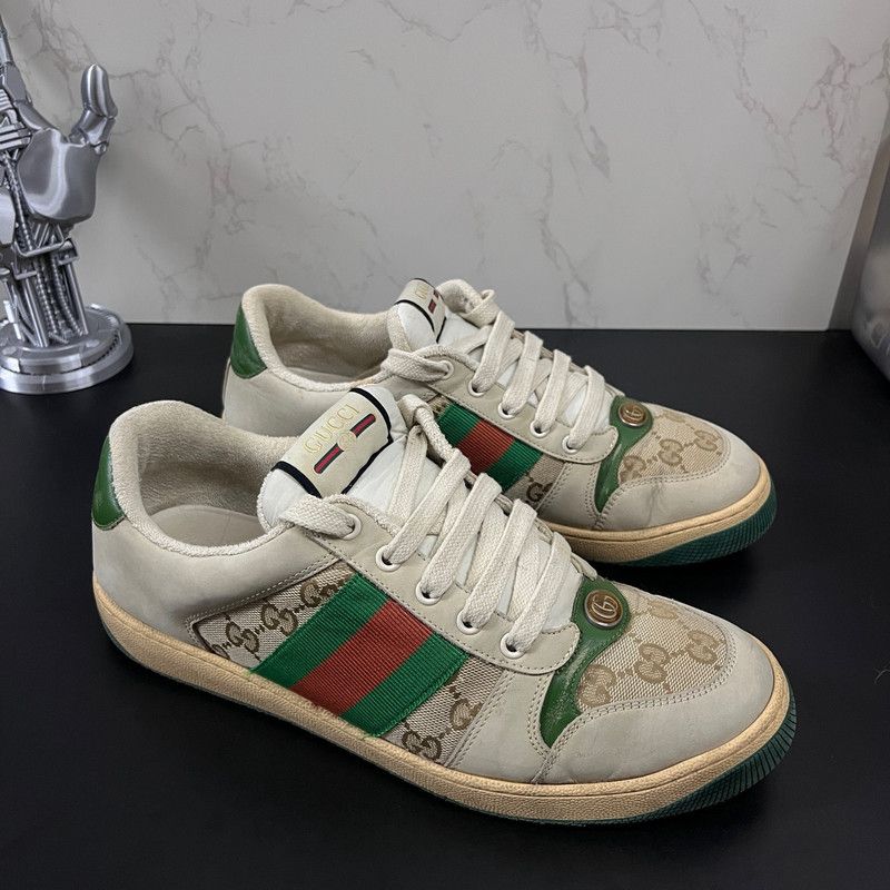 Gucci Gucci Screener Vintage Sneakers in Green 0079 Size US 9.5 / EU 42-43 - 3 Thumbnail