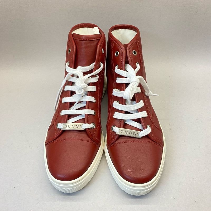 Gucci Gucci High-Top Sneakers in Red 0079 Size US 7.5 / EU 40-41 - 2 Thumbnail