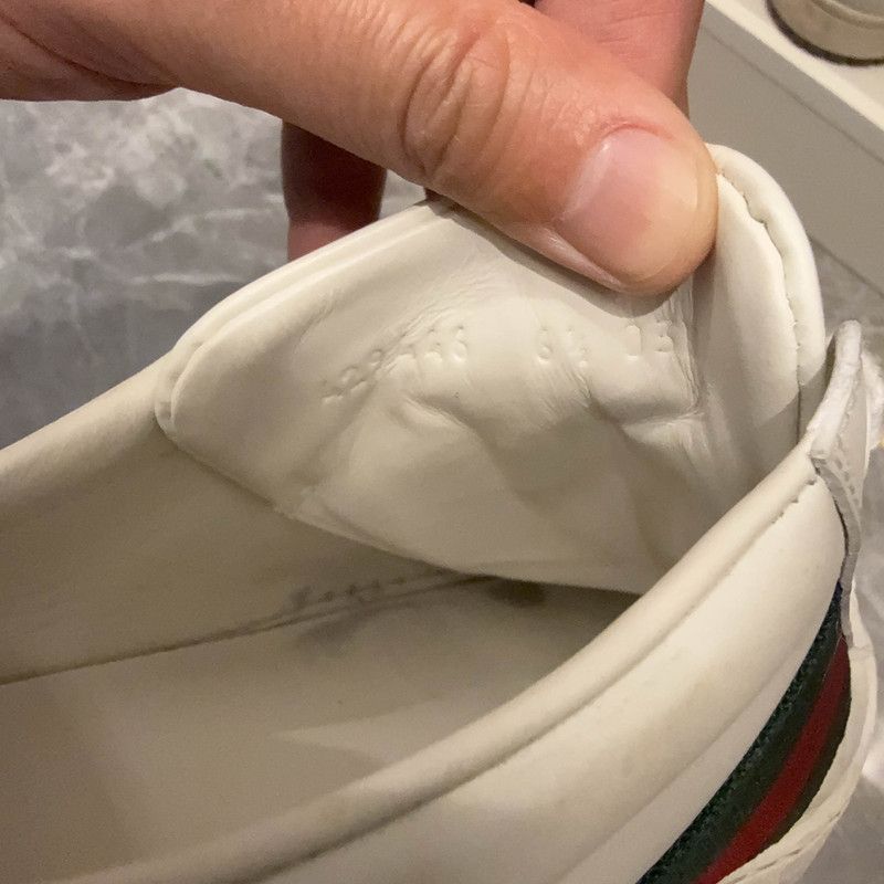 Gucci Gucci Ace Leather Fashion Sneakers for Men 0079 Size US 9.5 / EU 42-43 - 5 Thumbnail
