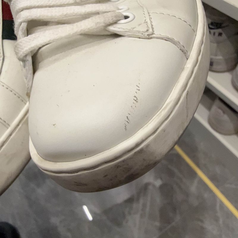 Gucci Gucci Ace Leather Fashion Sneakers for Men 0079 Size US 9.5 / EU 42-43 - 6 Thumbnail