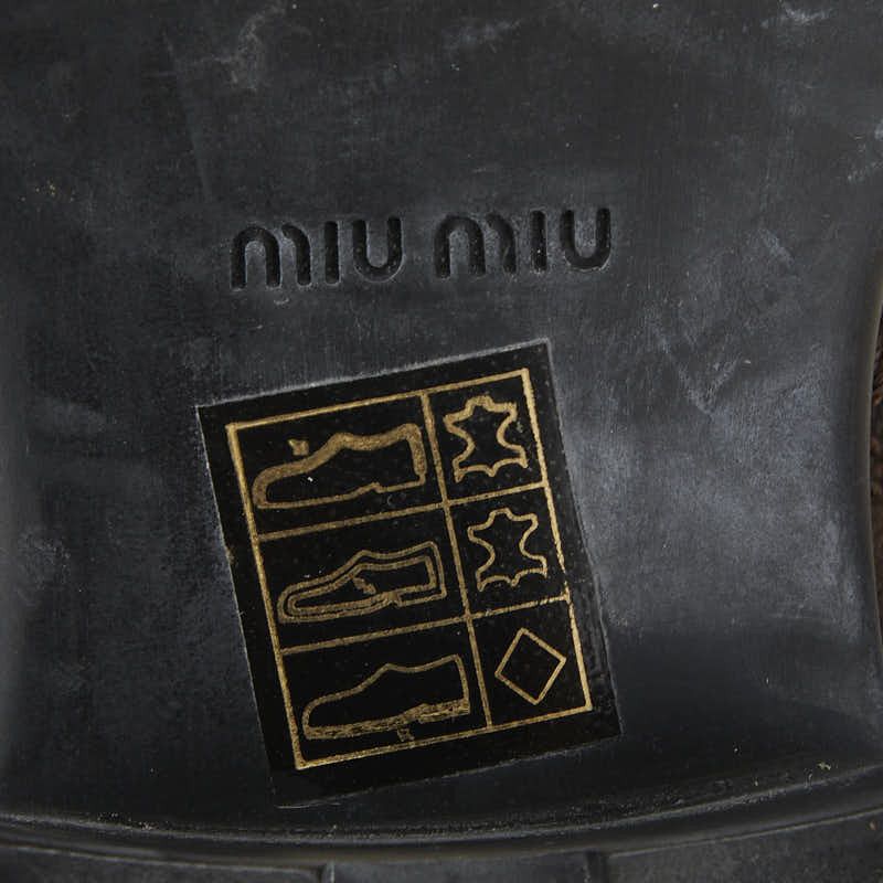 Miu Miu Miu Miu Miu Miu Leather Boots Leather Shoes Size ONE SIZE - 7 Thumbnail