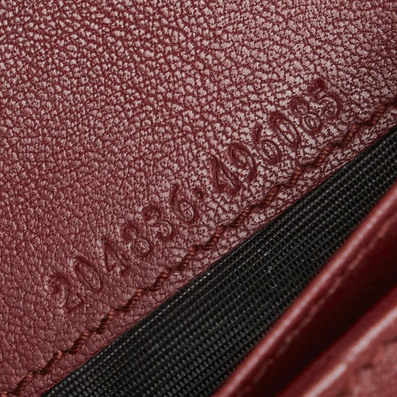 Gucci Gucci Gucci Diamante Interlocking Canvas Leather Long Wallet Canvas Long Wallet 204836 Size ONE SIZE - 9 Thumbnail