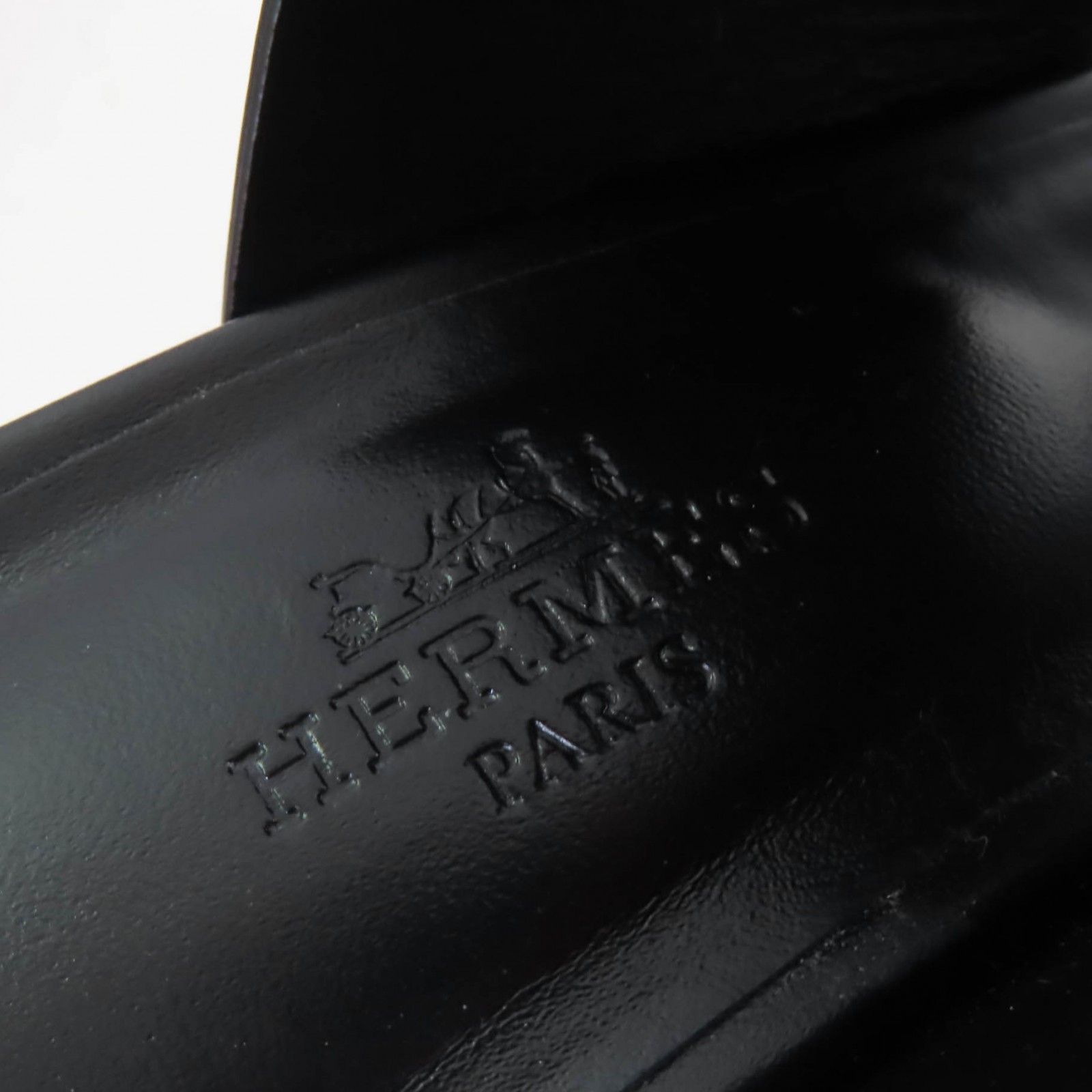 Hermes Hermes Glennan Metal Leather Sandals Leather Shoes DUTY FREE for USA