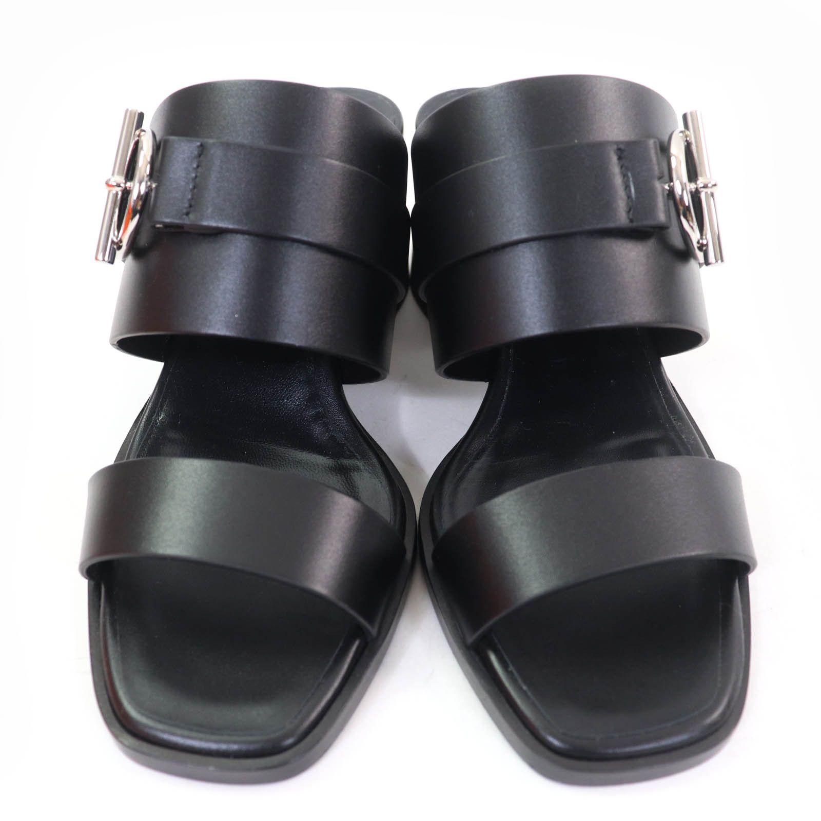 Hermes Hermes Glennan Metal Leather Sandals Leather Shoes DUTY FREE for USA