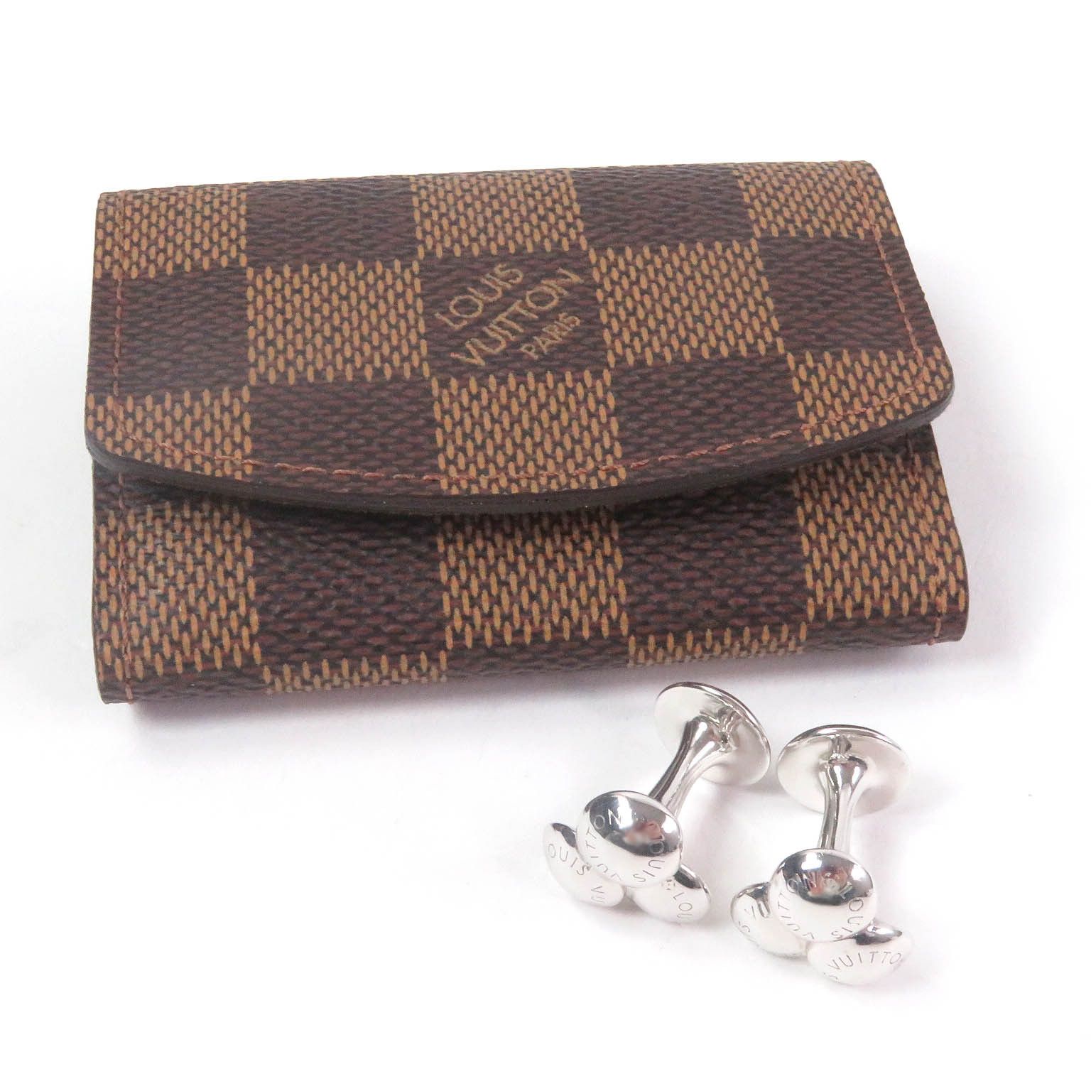 Louis Vuitton Louis Vuitton Louis Vuitton Boutong de Manchette Bouquet crew SV925 Cufflinks Metal Cufflinks M30566 Size ONE SIZE - 2 Thumbnail