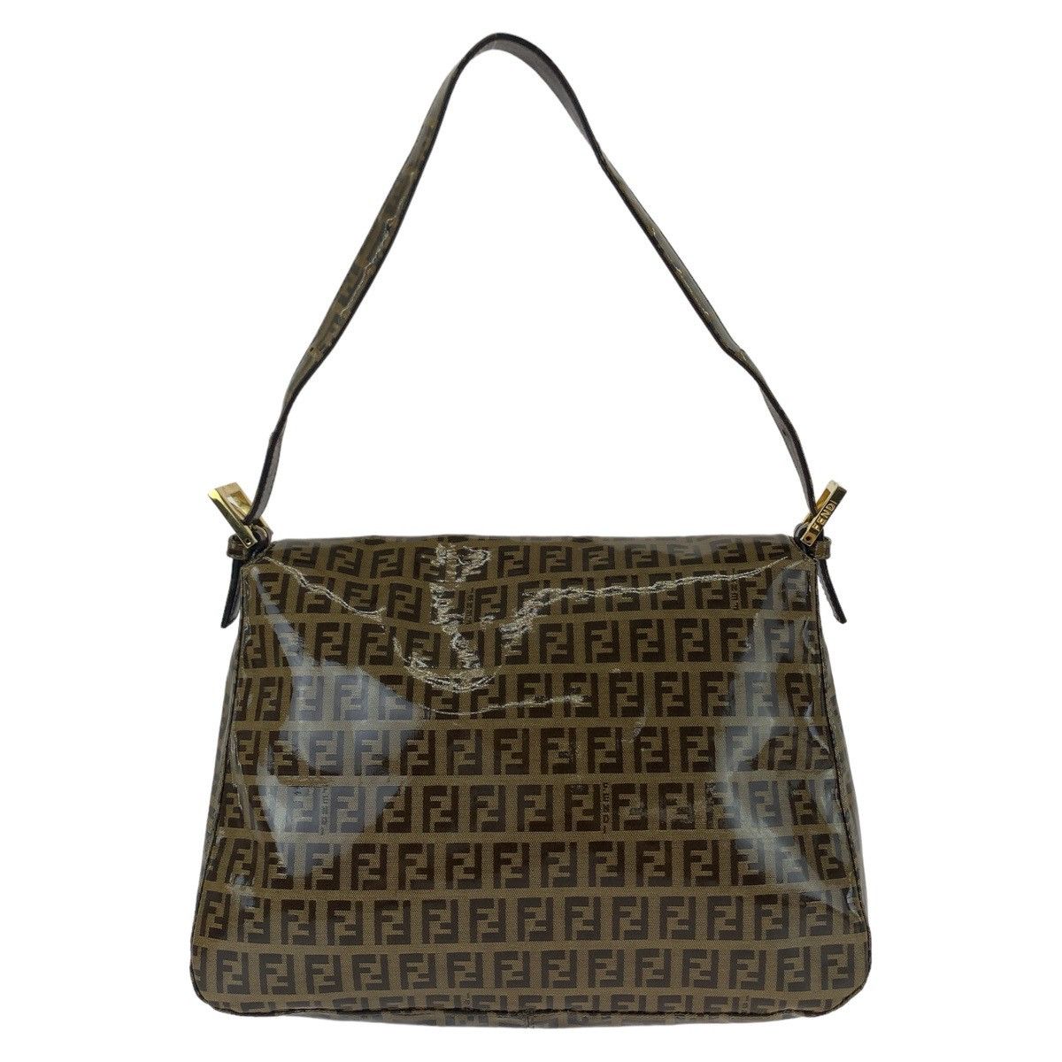 Fendi Fendi Fendi Mamma Baguette Coated Canvas Shoulder Bag Canvas Shoulder Bag Size ONE SIZE - 2 Thumbnail