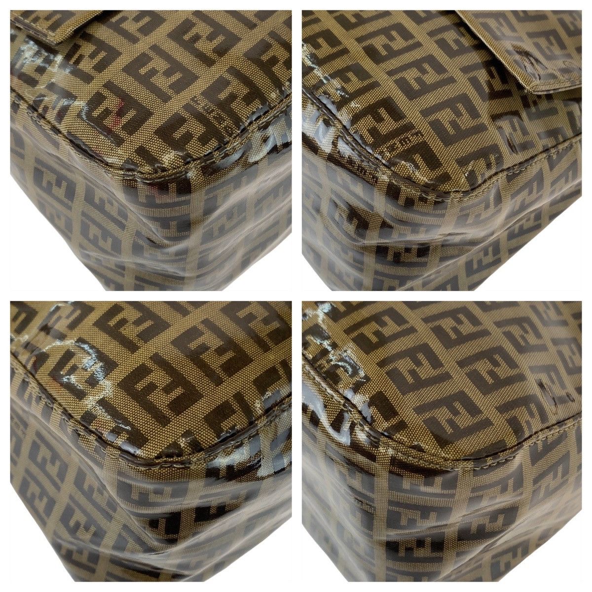 Fendi Fendi Fendi Mamma Baguette Coated Canvas Shoulder Bag Canvas Shoulder Bag Size ONE SIZE - 4 Thumbnail