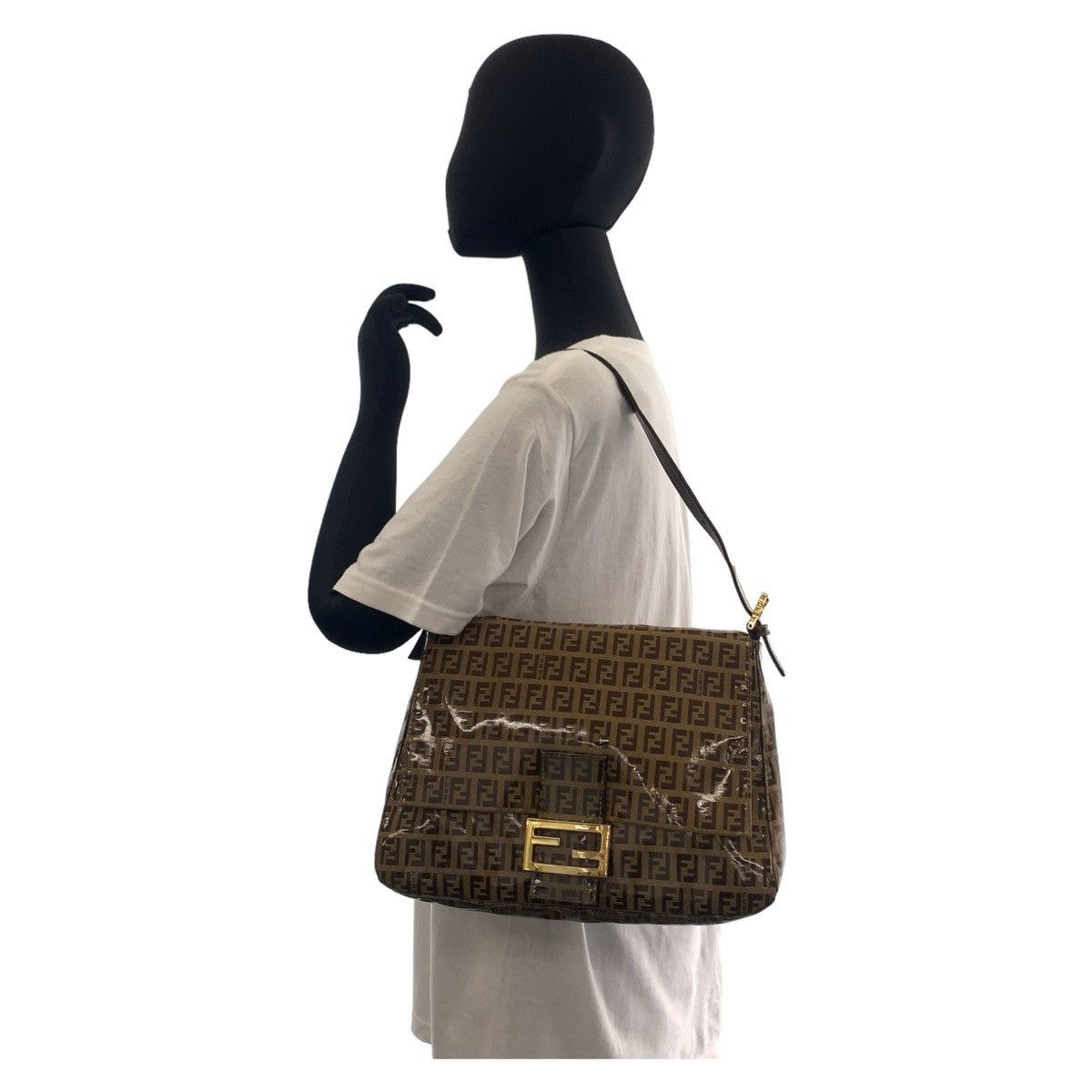 Fendi Fendi Fendi Mamma Baguette Coated Canvas Shoulder Bag Canvas Shoulder Bag Size ONE SIZE - 9 Thumbnail