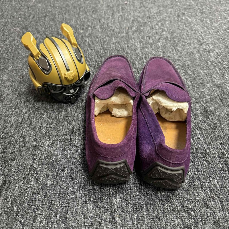 Gucci Gucci Purple Suede Loafers for Stylish Comfort 0079 Size US 9.5 / EU 42-43 - 3 Thumbnail