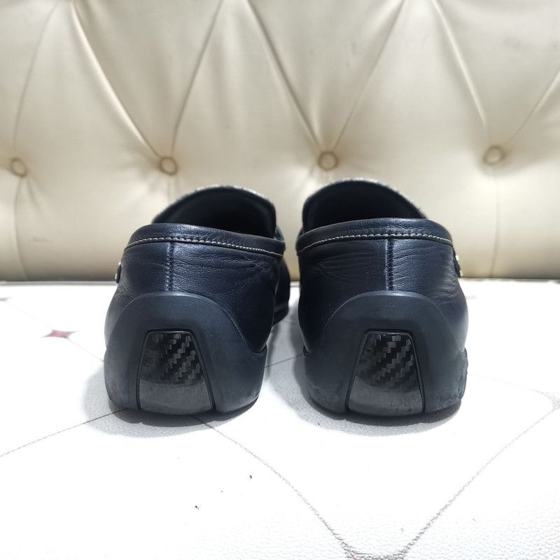 Gucci Gucci Blue GG Print Leather Loafers 0079 Size US 11 / EU 44 - 3 Thumbnail