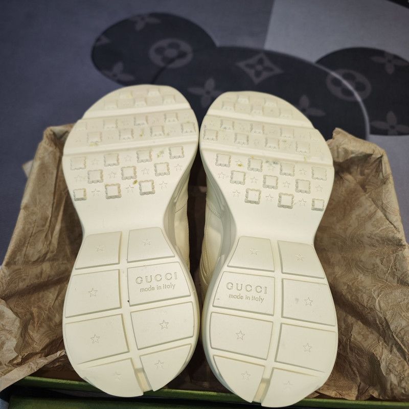 Gucci Gucci Rhyton Logo Low-Top Dad Shoes 0079 Size US 8.5 / EU 41-42 - 4 Thumbnail