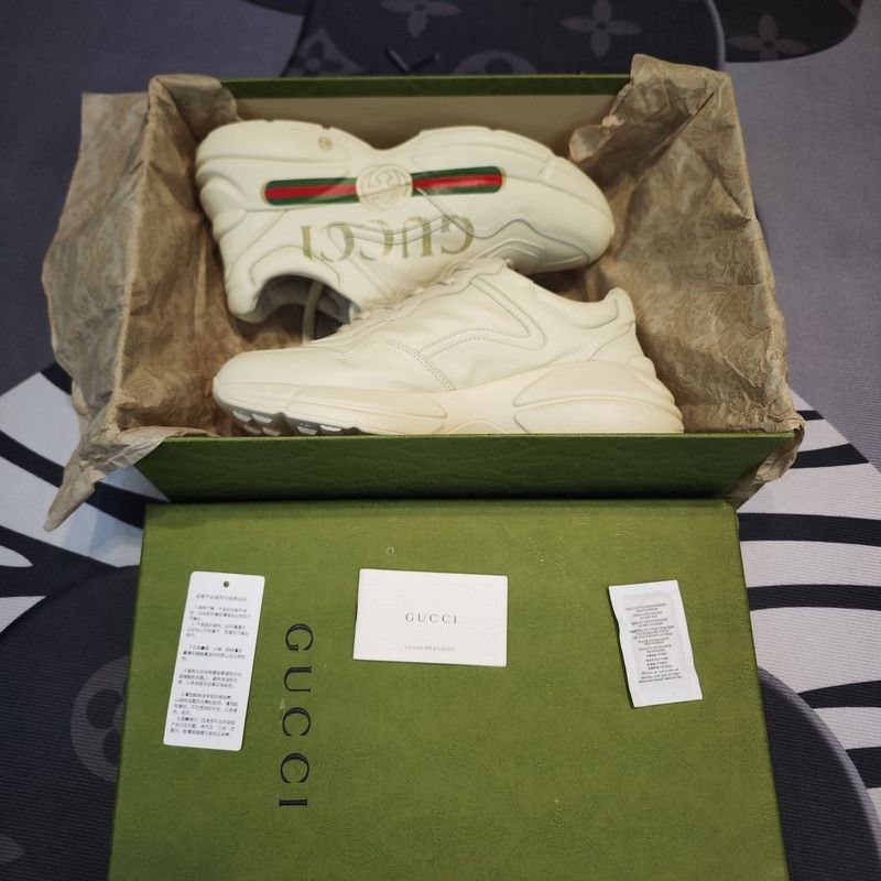 Gucci Gucci Rhyton Logo Low-Top Dad Shoes 0079 Size US 8.5 / EU 41-42 - 16 Thumbnail