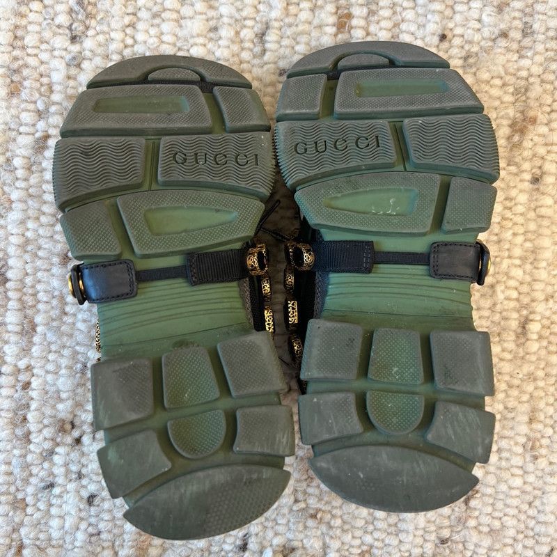 Gucci Gucci Flashtrek Crystal-Embellished Sneakers 0079 Size US 5.5 / EU 38 - 6 Thumbnail