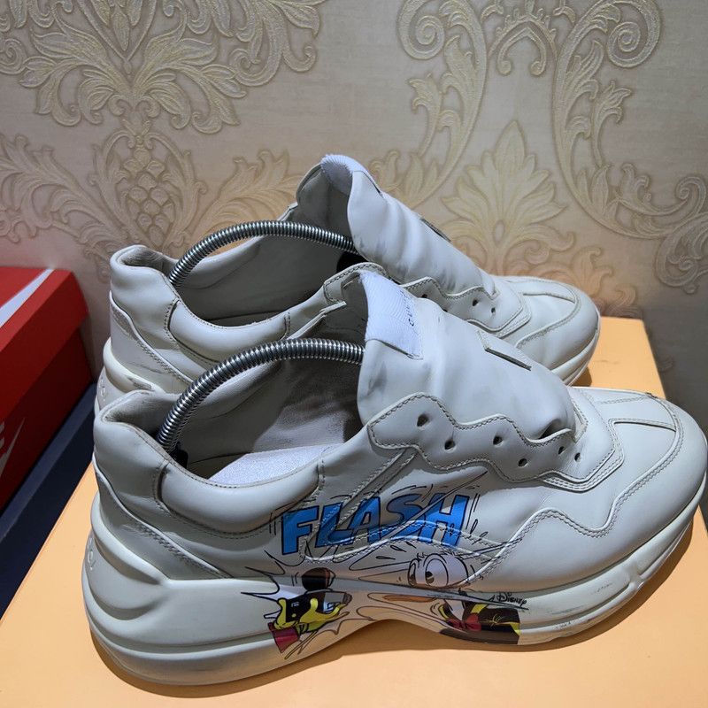 Gucci Gucci Rhyton Donald Duck Print Dad Sneakers 0079 Size US 10.5 / EU 43-44 - 10 Thumbnail
