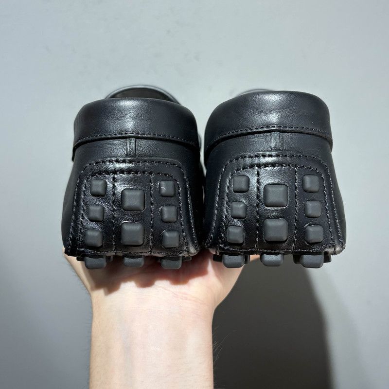 Gucci Gucci Black Leather Interlocking Loafers for Men 0079 Size US 8 / EU 41 - 3 Thumbnail