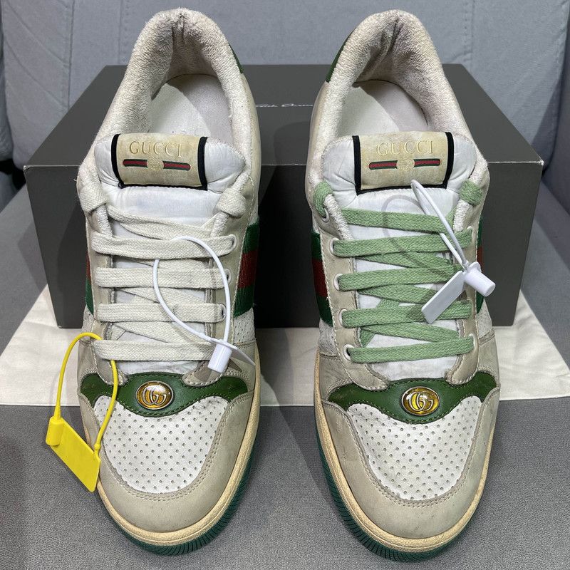 Gucci Gucci Screener Vintage Sneakers in Gray Green 0079 Size US 10.5 / EU 43-44 - 2 Thumbnail