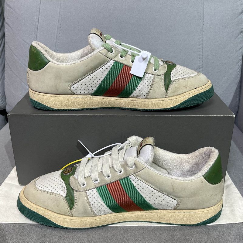 Gucci Gucci Screener Vintage Sneakers in Gray Green 0079 Size US 10.5 / EU 43-44 - 8 Thumbnail