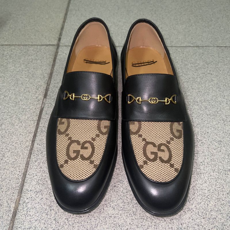 Gucci Gucci Casual Leather Shoes in Black and Brown 0079 Size US 8 / EU 41 - 2 Thumbnail