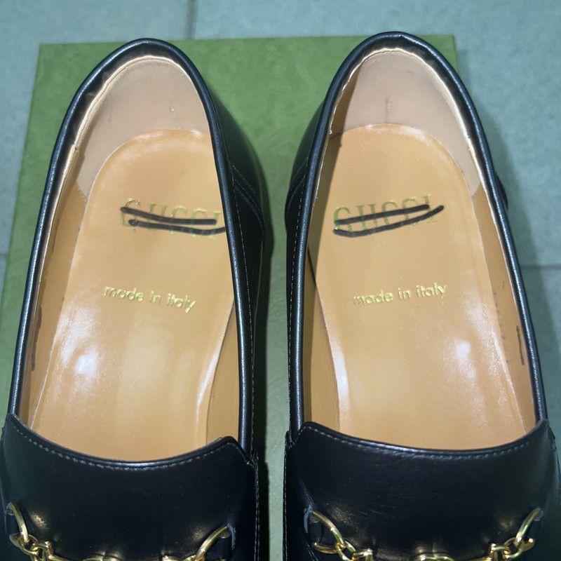 Gucci Gucci Casual Leather Shoes in Black and Brown 0079 Size US 8 / EU 41 - 7 Thumbnail