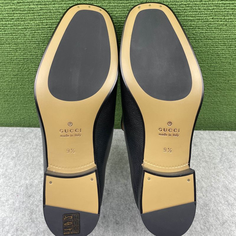 Gucci Gucci Jordaan Leather Slip-On Loafers for Men 0079 Size US 10.5 / EU 43-44 - 4 Thumbnail