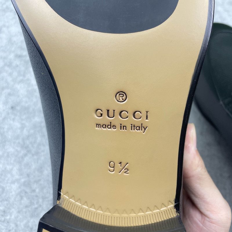 Gucci Gucci Jordaan Leather Slip-On Loafers for Men 0079 Size US 10.5 / EU 43-44 - 5 Thumbnail