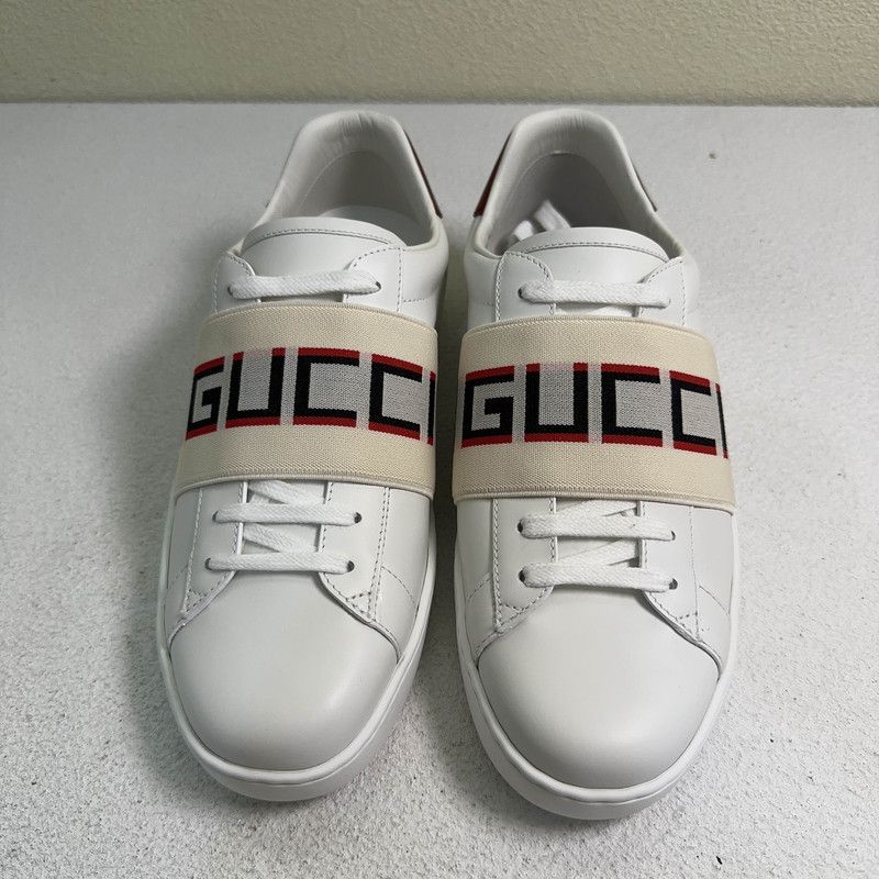 Gucci Gucci ACE Leather Stripe Low-Top Sneakers 0079 Size US 7.5 / EU 40-41 - 2 Thumbnail