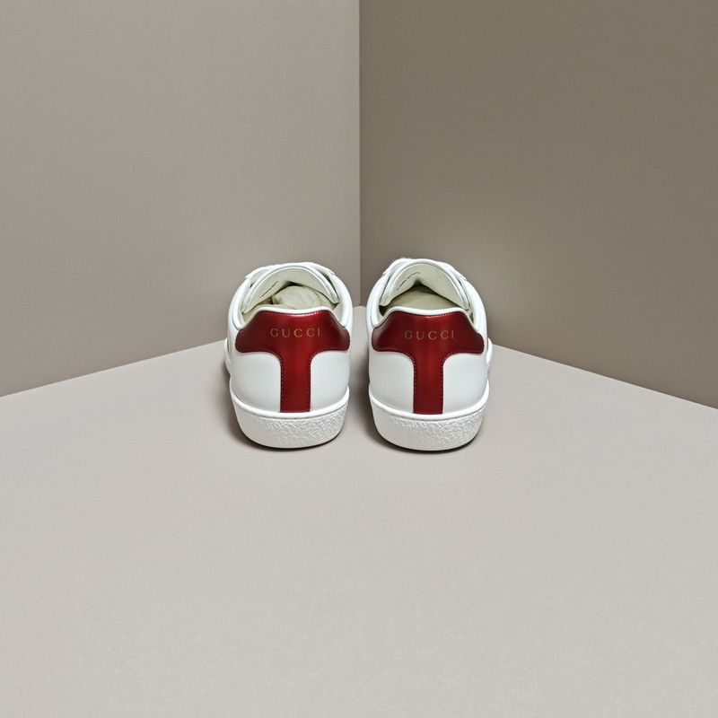 Gucci Gucci ACE Patent Leather Striped Low-Top Sneakers 0079 Size US 7.5 / EU 40-41 - 3 Thumbnail
