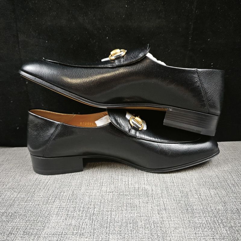 Gucci Gucci Jordaan Black Leather Casual Shoes 0079 Size US 10.5 / EU 43-44 - 9 Thumbnail