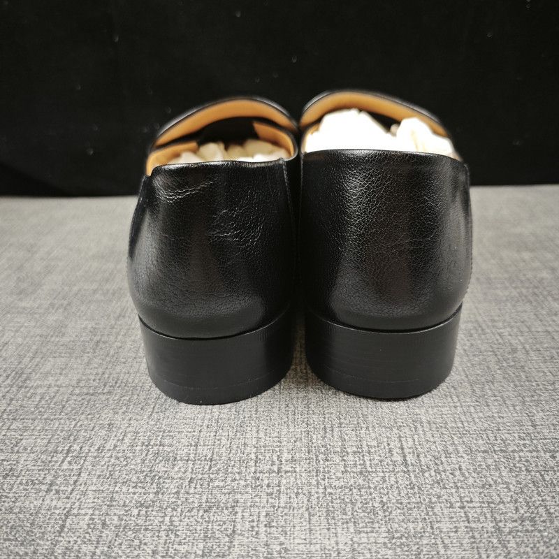 Gucci Gucci Jordaan Black Leather Casual Shoes 0079 Size US 10.5 / EU 43-44 - 3 Thumbnail