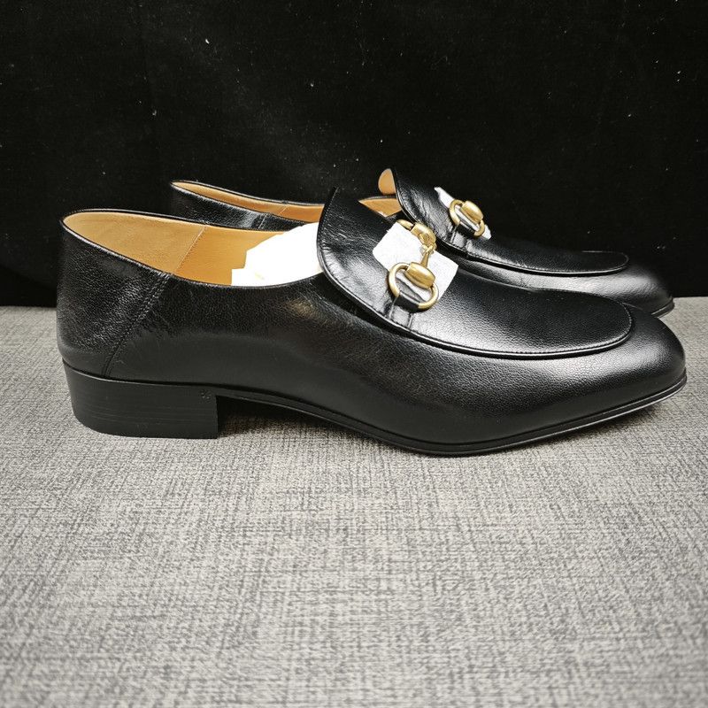 Gucci Gucci Jordaan Black Leather Casual Shoes 0079 Size US 10.5 / EU 43-44 - 11 Thumbnail