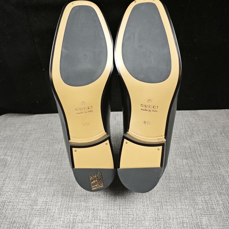 Gucci Gucci Jordaan Black Leather Casual Shoes 0079 Size US 10.5 / EU 43-44 - 4 Thumbnail