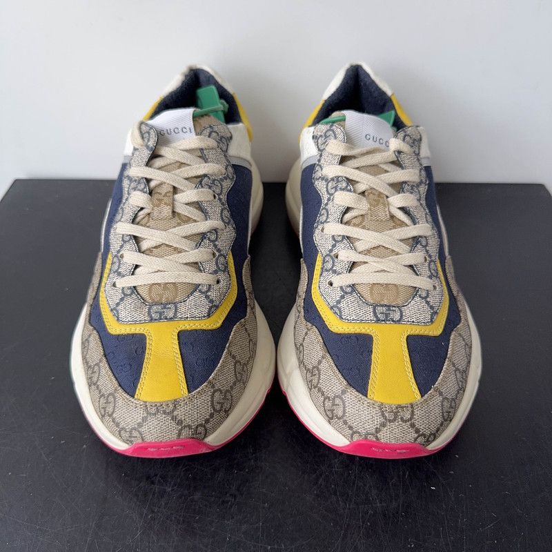 Gucci Gucci Rhyton Low-Top Printed Dad Sneakers 0079 Size US 8.5 / EU 41-42 - 2 Thumbnail