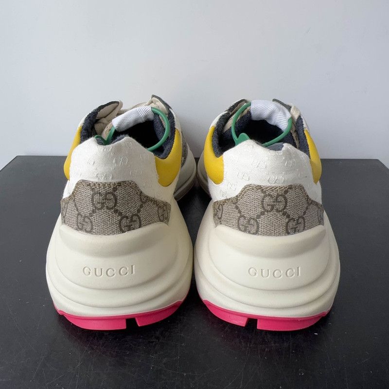 Gucci Gucci Rhyton Low-Top Printed Dad Sneakers 0079 Size US 8.5 / EU 41-42 - 3 Thumbnail