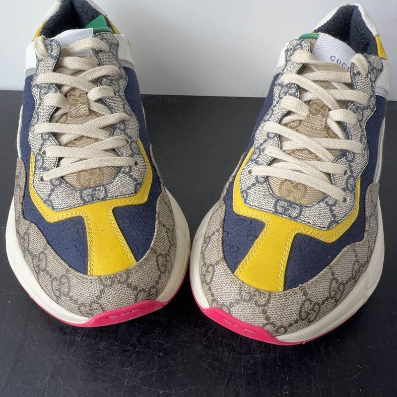 Gucci Gucci Rhyton Low-Top Printed Dad Sneakers 0079 Size US 8.5 / EU 41-42 - 6 Thumbnail