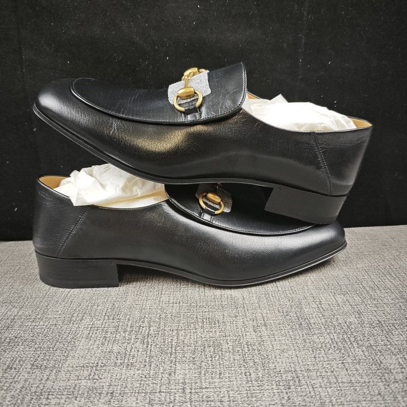 Gucci Gucci Jordaan Leather Loafers for Men 0079 Size US 9.5 / EU 42-43 - 8 Thumbnail