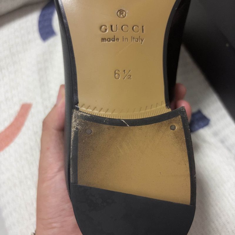 Gucci Gucci Jordaan Leather Horsebit Casual Shoes for Men 0079 Size US 9 / EU 42 - 8 Thumbnail