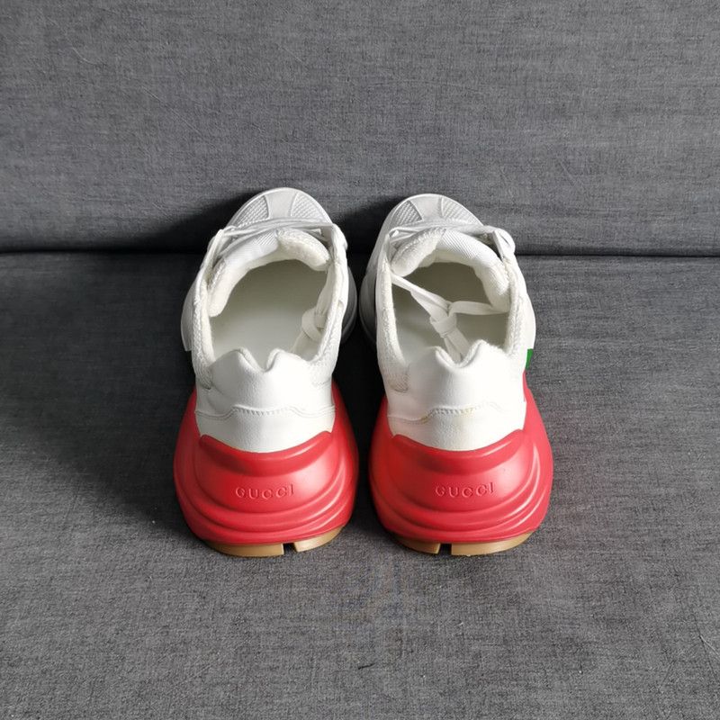 Gucci Gucci Rhyton Casual Dad Sneakers in White Red Green 0079 Size US 11 / EU 44 - 3 Thumbnail