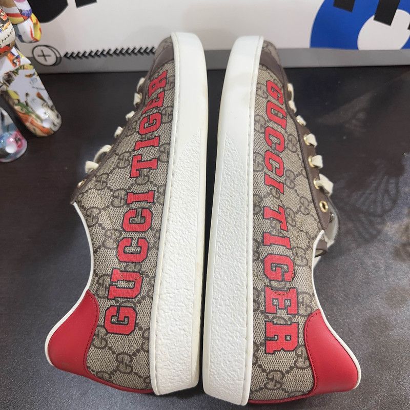 Gucci Gucci Ace Tiger Year Leather Sneakers 0079 Size US 9.5 / EU 42-43 - 6 Thumbnail