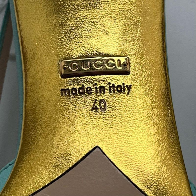 Gucci Gucci Cherry High Heels in Blue 0079 Size US 9.5 / EU 42-43 - 4 Thumbnail