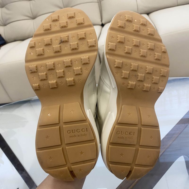Gucci Gucci Rhyton 25 Leather Dad Sneakers for Men 0079 Size US 8.5 / EU 41-42 - 4 Thumbnail